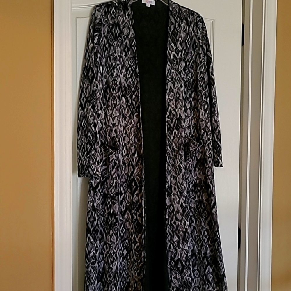 LuLaRoe Size S Open Front Long Duster Jacket